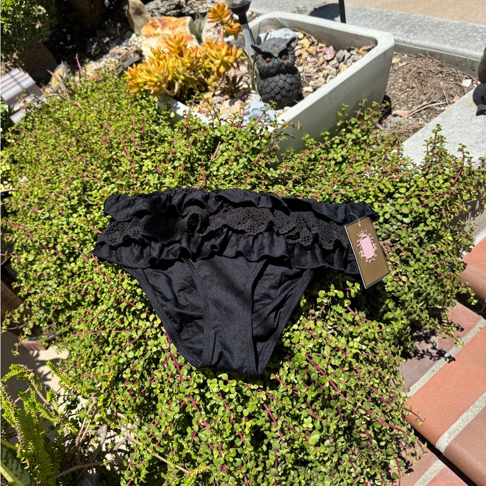 Juicy Couture Black Bikini Bottoms